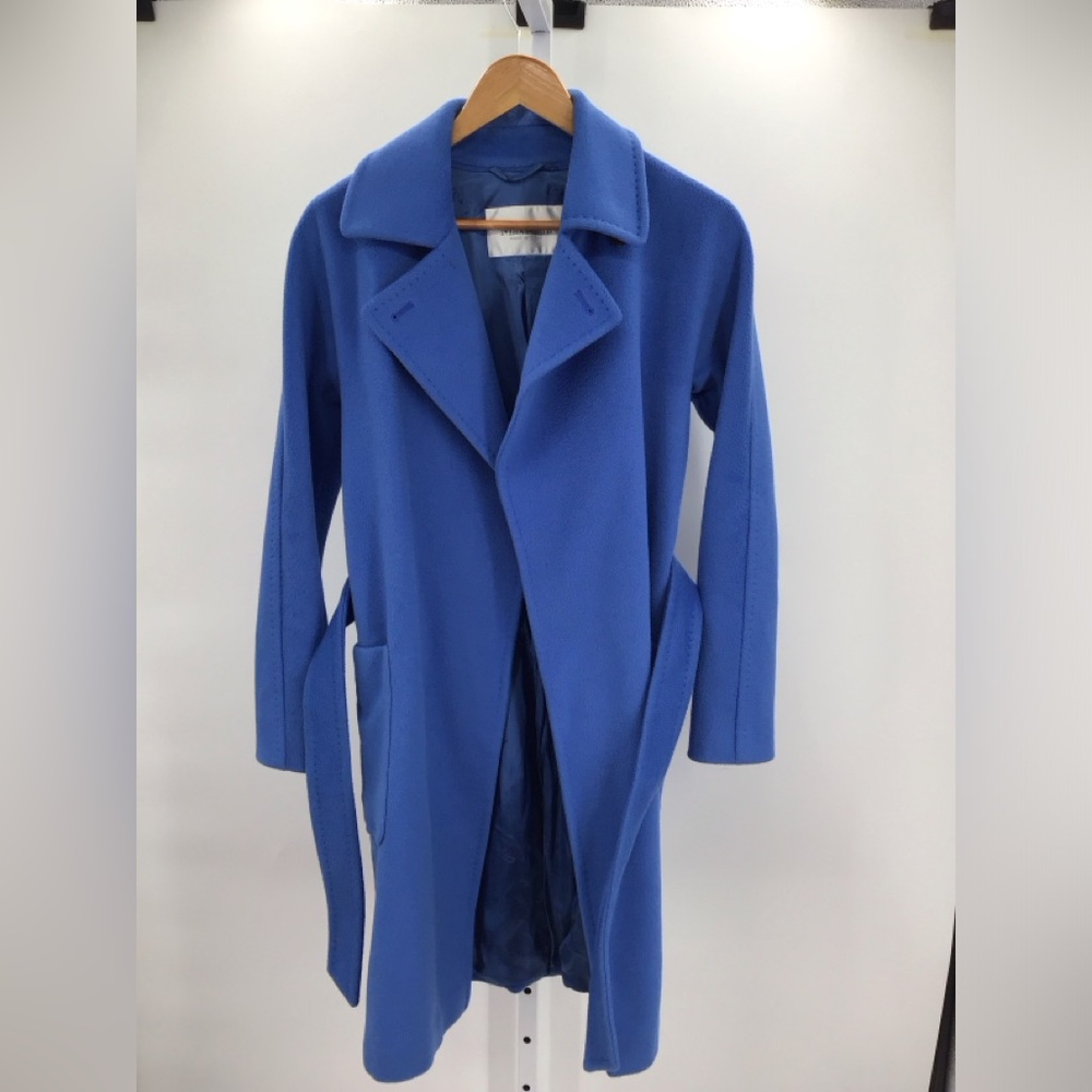 MaxMara Blue Trench Coat